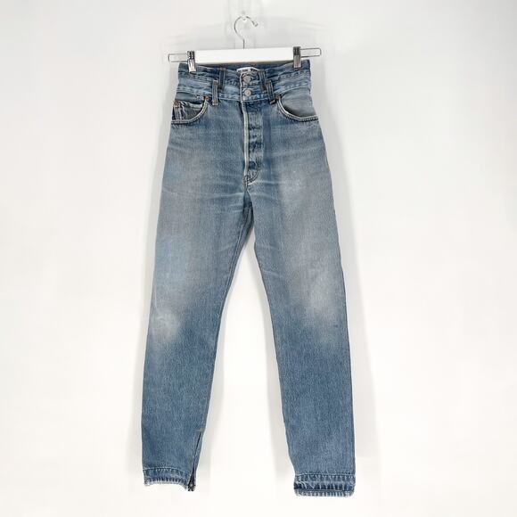 RE/DONE x Levi’s Double Waisted Drainpipe Jeans Indigo Blue Women’s 23 - Picture 2 of 8